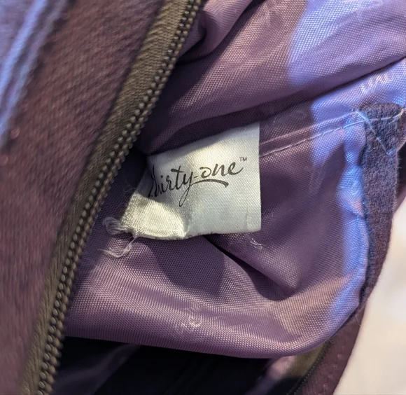 Ladies Thirty One Crossbody Plum Bag/Purse - Picture 12 of 12